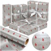 Opakowanie Papier srebrny Czerwony Renifer X-Strong 57cmx25m