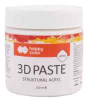 Opakowanie Pasta strukturalna 3D akrylowe biała HAPPY COLOR
