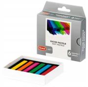 Opakowanie Pastele suche 6 kolorów srebrne + zawieszka