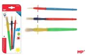 Opakowanie Pędzle dla dzieci z uchwytem Easy grip 3szt