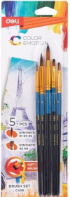 Pędzli Color Emotion 5szt DELI. Wydawca: DELI. Dadada.pl Opakowanie Pędzli Color Emotion 5szt DELI