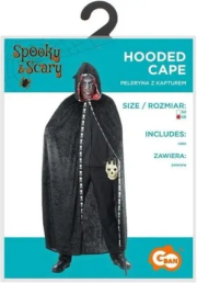 Opakowanie Peleryna z kapturem dla dorosłych czarna rozm.56