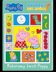 Okładka książki Peppa Pig. Koloruj bez końca! Kolorowy świat Peppy