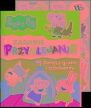 Peppa Pig. Zadanie przyklejanie. Autor: Opracowanie zbiorowe. Dadada.pl Okładka książki Peppa Pig. Zadanie przyklejanie