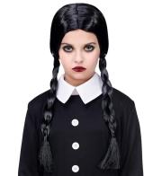 Opakowanie Peruka czarna z warkoczami