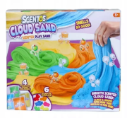 Piasek pachnący kinetyczny z foremkami. Wydawca: Scentos. Dadada.pl Opakowanie Piasek pachnący kinetyczny z foremkami