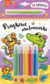 Okładka książki Piaskowe malowanki. W dżungli