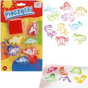 Opakowanie Pieczątki dinozaury 6szt