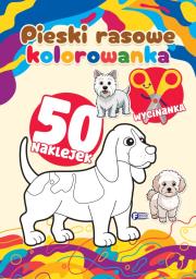 Okładka książki Pieski rasowe. Kolorowanka