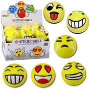Opakowanie Piłka do odbijania Emotka żółta 10cm MIX