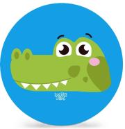 Piłka PVC Sportox Kids 230mm - Krokodyl. Wydawca: Artyk. Dadada.pl Opakowanie Piłka PVC Sportox Kids 230mm - Krokodyl