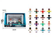 Opakowanie Piłkarze x2 + piłka + bramka 8 rodz open box