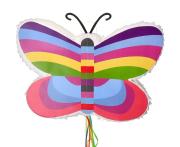 Opakowanie Piniata Kolorowy motylek 45x7x31.5cm