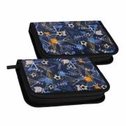 Opakowanie Piórnik 1zamek 2klapki z wyposażeniem Football