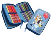 Piórnik 2-komorowy z wyposażeniem Bluey 48208516. Wydawca: Kids Euroswan. Dadada.pl Opakowanie Piórnik 2-komorowy z wyposażeniem Bluey 48208516