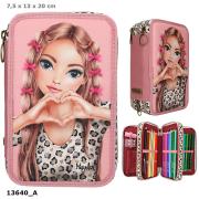 Piórnik 3-komorowy z wyposażeniem Top Model Leoheart 13640A. Wydawca: DEPESCHE. Dadada.pl Opakowanie Piórnik 3-komorowy z wyposażeniem Top Model Leoheart 13640A