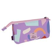 Opakowanie Piórnik 5 komorowy Fun Animals fioletowy