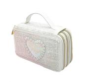 Opakowanie Piórnik Girabrilla tweedowy 3 poziomy biały