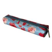 Opakowanie Piórnik mini prostokąt Hibiskusy w jeansie