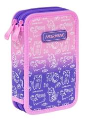 Opakowanie Piórnik podwójny bez wyposaż. Kitty ASTRA