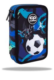 Opakowanie Piórnik podwójny z wyposażeniem Coolpack Jumper 2 Football Navy