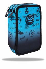 Opakowanie Piórnik potrójny z wyposażeniem Coolpack Jumper 3 Game Over Gradient Blue