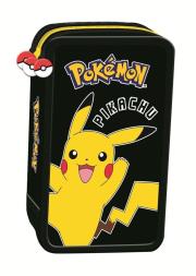 Opakowanie Piórnik potrójny z wyposażeniem Pokemon