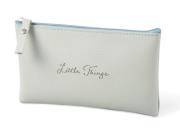 Opakowanie Piórnik saszetka Little things szara zieleń 21x8cm