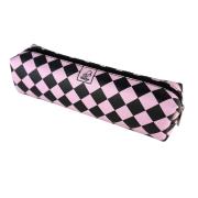 Opakowanie Piórnik szkolny młodzieżowy prostokąt kostka Krata Pink