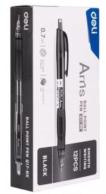 Pióro kulkowe Arris 0,7mm czarne (12szt). Wydawca: DELI. Dadada.pl Opakowanie Pióro kulkowe Arris 0,7mm czarne (12szt)