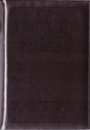 Okładka książki Pismo Święte w etui brązowe