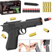 Pistolet na miękkie naboje z łuskami. Wydawca: Trifox. Dadada.pl Opakowanie Pistolet na miękkie naboje z łuskami