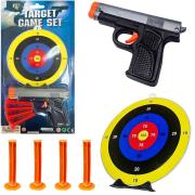 Pistolet strzałki tarcza. Wydawca: Trifox. Dadada.pl Opakowanie Pistolet strzałki tarcza