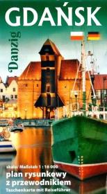 Okładka książki Plan kieszonkowy rysunkowy Gdańsk