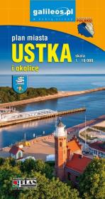 Okładka książki Plan miasta - Ustka i okolice 1:10 000
