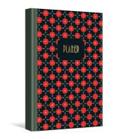 Opakowanie Planer dzienny czerwone kwiatki