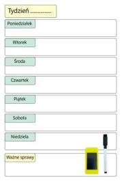 Opakowanie Planer magnetyczny suchościeralny tygodniowy 30x20