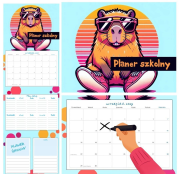 Opakowanie Planer szkolny 2025/2026 Kapibara