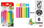 Opakowanie Plastelina 6 kolorów neon