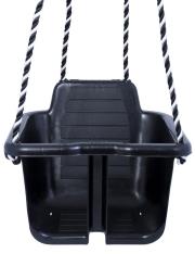 PLASTO Huśtawka dziecięca Czarna ze sznurkami, od 10 m-cy. Wydawca: Tactic. Dadada.pl Opakowanie PLASTO Huśtawka dziecięca Czarna ze sznurkami, od 10 m-cy