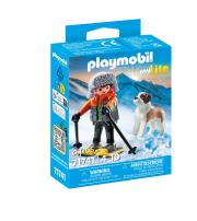 Opakowanie Playmobil Narciarz z bernardynem 71741