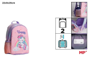 Opakowanie Plecak dwukomorowy Jednorożec różowy 22x9x29cm