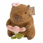 Pluszowa kapibara z kwiatem 27cm. Wydawca: Dalprint. Dadada.pl Opakowanie Pluszowa kapibara z kwiatem 27cm