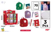 Opakowanie Pluszowy miniplecak BN z zestawem do pisania MIX