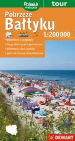 Pobrzeże Bałtyku 1:200 000 mapa plastik. Autor: Opracowanie zbiorowe. Dadada.pl Okładka książki Pobrzeże Bałtyku 1:200 000 mapa plastik