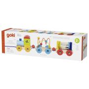 Opakowanie Pociąg Rio z klockami labiryntem i grzechotką