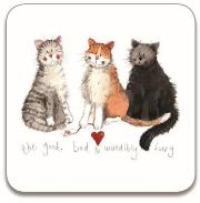 Opakowanie Podkładka pod kubek 3 koty