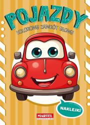 Okładka książki Pojazdy. Kolorowy zawrót głowy. Kolorowanka z naklejkami
