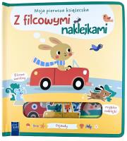 Okładka książki Pojazdy. Moja pierwsza książeczka z filcowymi naklejkami