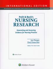 Okładka książki Polit & Beck's Nursing Research